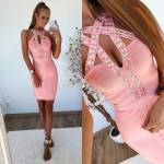 Sinine Kividega Bandage Kleit