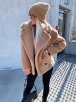 Kamielis Īsa, Mīksta Teddy Stila Jaka