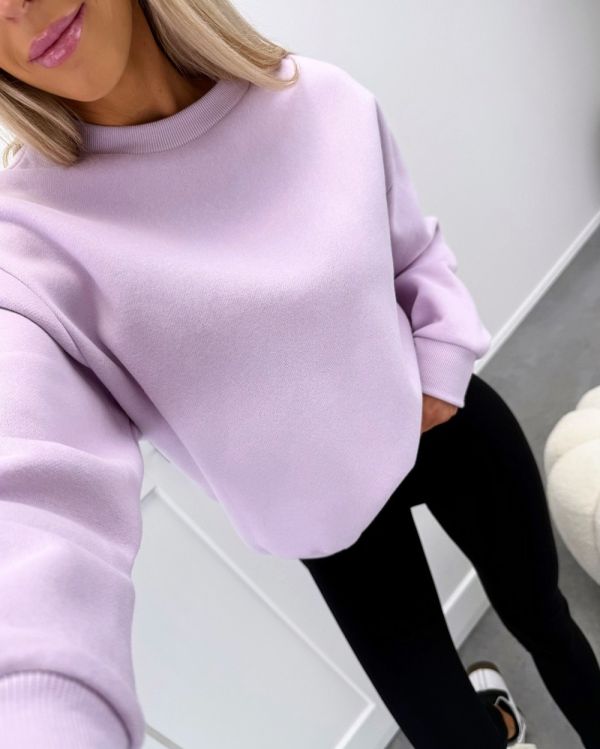 Purple Soft Cotton Sweatshirt