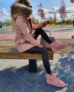 Темно-серый Водонепроницаемая зимняя куртка с натуральным мехом