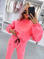 Turkus Dwuczęściowy Komplet Sukienkowy