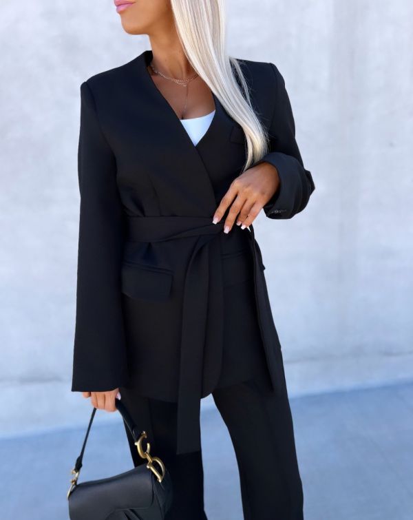 Black Belted Blazer