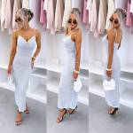 Valge Veniv Pitsist Bodycon Kleit