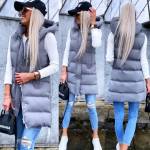 Beež Lühem Kapuutsiga Vest