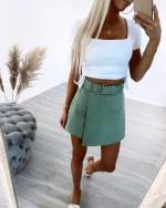 Khaki Stretch Püksseelik