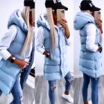 Beež Lühem Kapuutsiga Vest