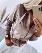 Fuksia Sametine Dressipluus