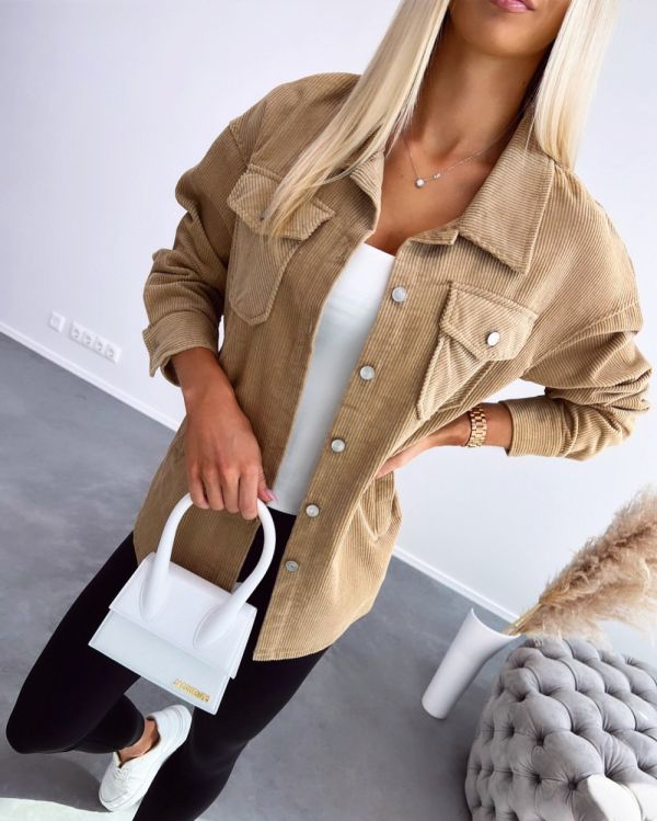 Camel Oversized Jacket