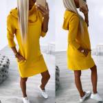 Koralų Medvilninė Laisvalaikio Suknelė