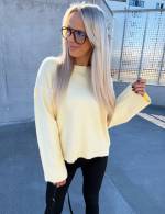 Roosa Laiemate Varrukatega Pehme Kampsun