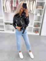 Smėlio Spalvos Prigludęs švarkelis Su Spaudėmis