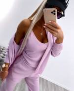 Zila Trīsdaļīgs Ikdienas Komplekts