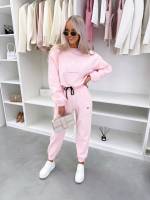 Turkus Dwuczęściowy Komplet Sukienkowy