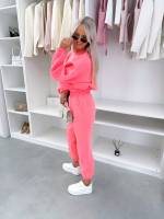 Turkus Dwuczęściowy Komplet Sukienkowy