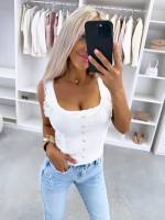 Melns Elastīgs Tops Ar Mežģīņu Apdari