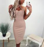 Must Bandage Choker-kaelusega Kleit