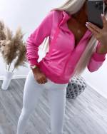 Fuksia Sametine Dressipluus