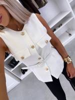 Beež Vööga Vest-jakk