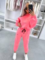 Turkus Dwuczęściowy Komplet Sukienkowy