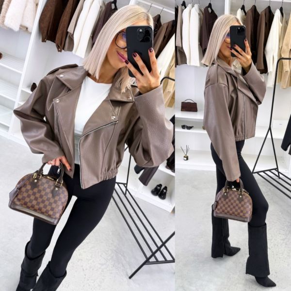 Taupe Pehme Oversized Tagi