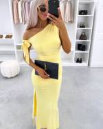 Helebeež Lõhikuga Venivast Kangast Bodycon Kleit
