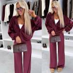 Tumši Pelēks Divdaļīgs Velūra Treniņtērpa Komplekts