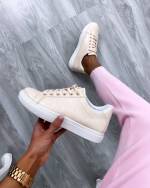 Bēša Ikdienas Apavi Ar čūskas Rakstu