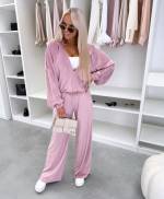 Khaki Kaheosaline Veluur Dressikomplekt