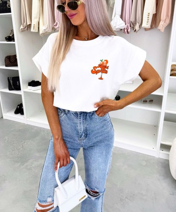 Balts T-krekls "Aperol Spritz"