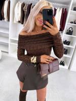 Gaiši Bēša Elastīga Mežģīņu Topa