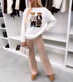 Beež Stiilne Ja Mugav Kampsun