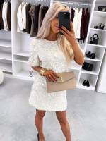 Taupe Litritega Langev Kleit