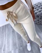 Синий Удобные повседневные брюки