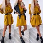 Melns Kleita Krekls Ar Jostu