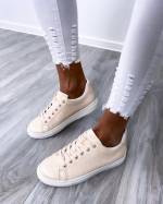 Bēša Ikdienas Apavi Ar čūskas Rakstu