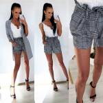 Zila Šortes Ar Kabatām