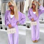 Tumši Pelēks Divdaļīgs Velūra Treniņtērpa Komplekts