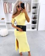 Helebeež Lõhikuga Venivast Kangast Bodycon Kleit