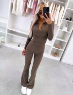 Bēša Divdaļīgs Formu Izceļošs Elastīgs Komplekts