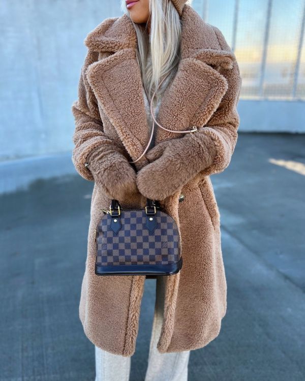 Camel Teddy Style Winter Coat