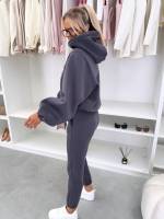 Brązowy Komplet Dresowy